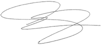 Signature du Président de la Chambre des communes