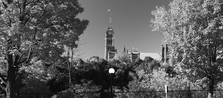 Photo of Peace Tower taken during the summer