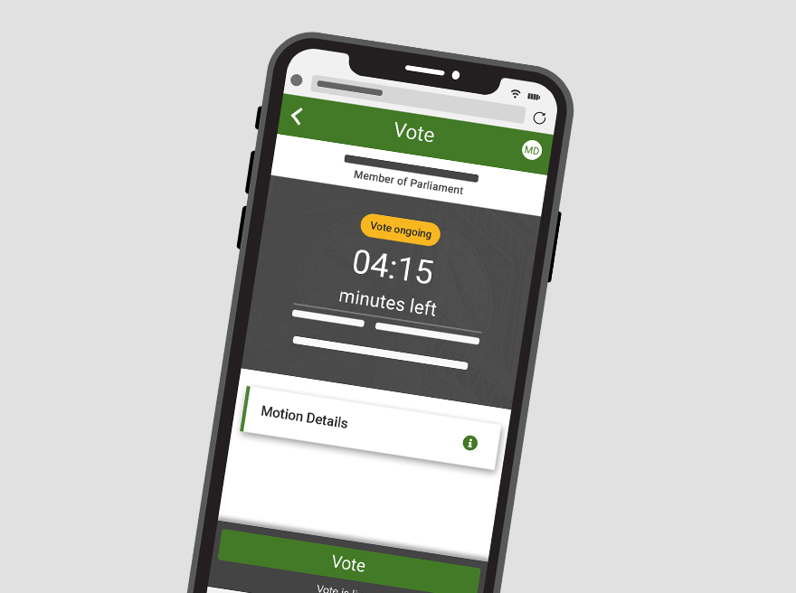 The electronic voting application