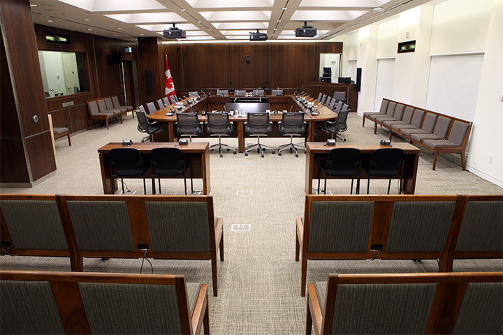 A committee room